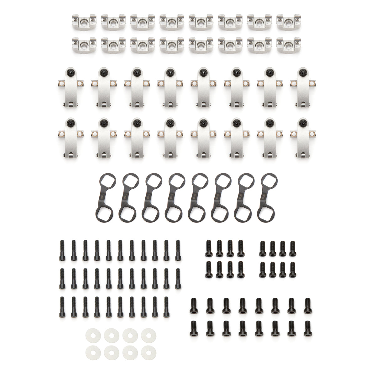 Jesel Sportsman Shaft Mount Full Roller Rocker Arm - 1.70 Ratio - Brodix Heads - Big Block Chevy - Set of 16 KSS-087070