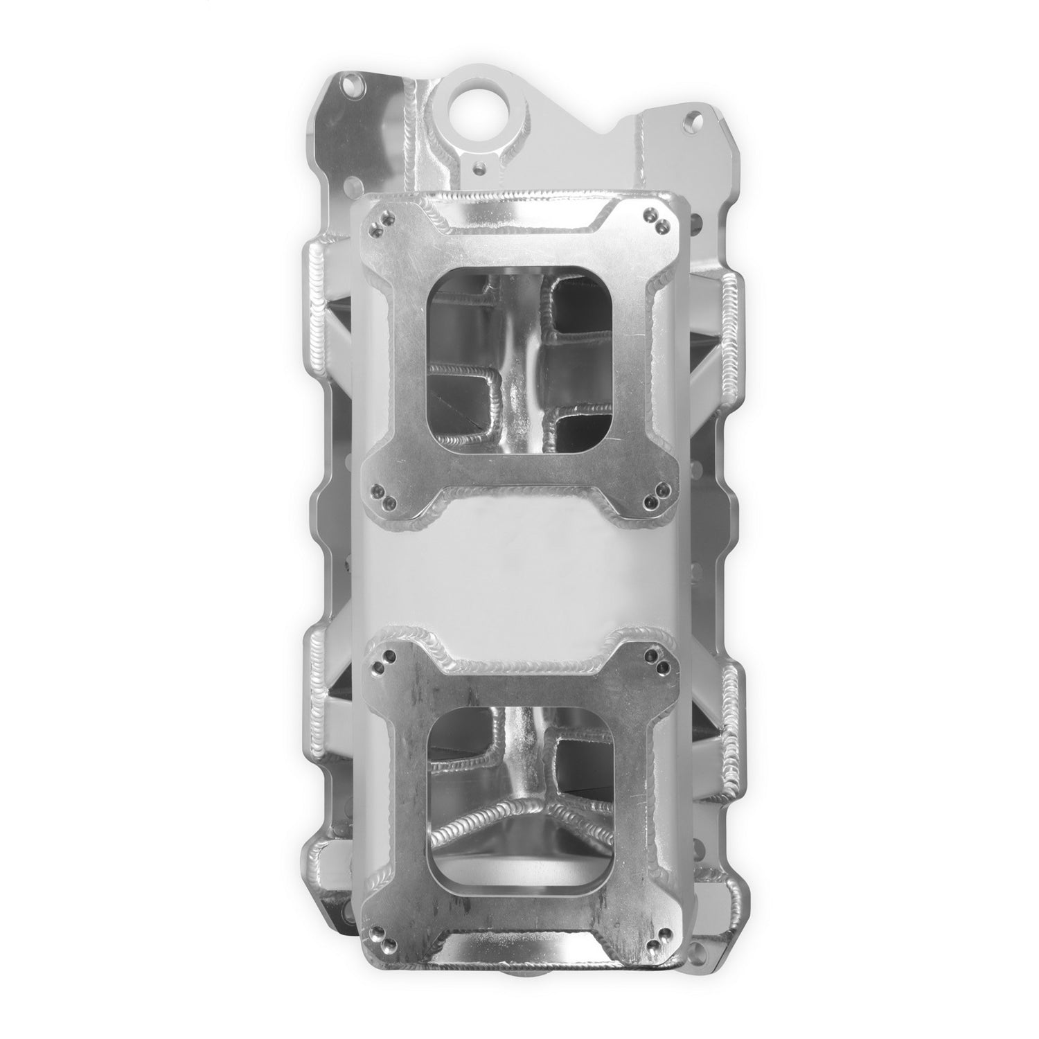 Holley Sniper Sniper Sheet Metal Fabricated Dual Quad Single Plane Intake Manifold - Small Block Chevy