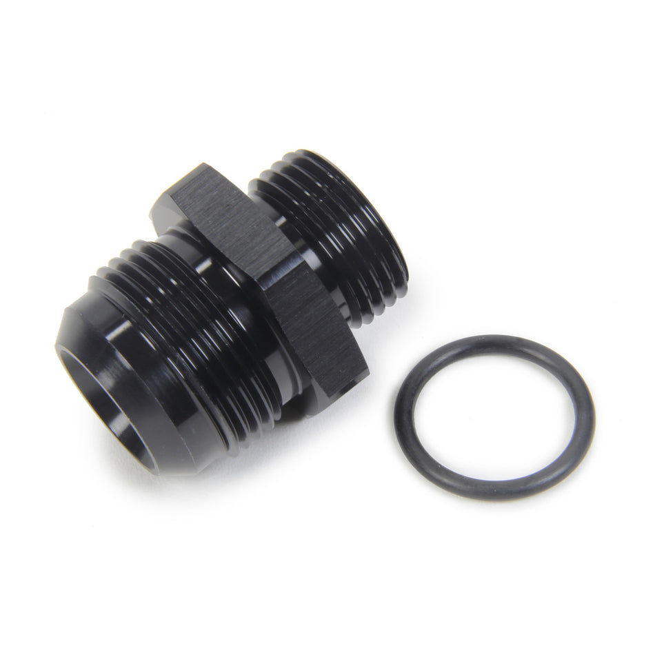 Triple X Race Co. Adapter Fitting Straight 16 AN Male to 12 AN Male O-Ring Aluminum - Black Anodize