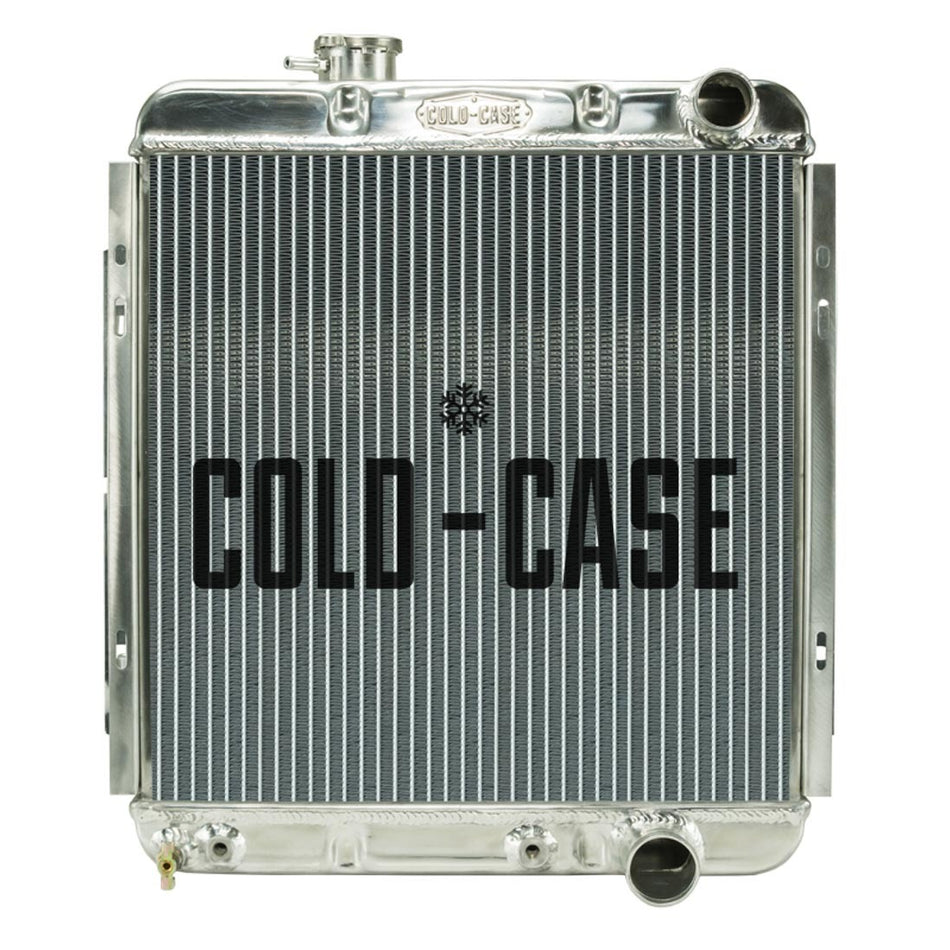 Cold-Case Radiators Radiator - Passenger Side Inlet - Passenger Side Outlet - Aluminum - Polished - Automatic - Small Block Ford
