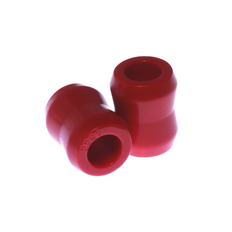 Energy Suspension Hourglass Shock End Bushing - 5/8 in ID - 1 To 1-1/8 in OD - 1-7/16 in Long - Red - Universal - Pair