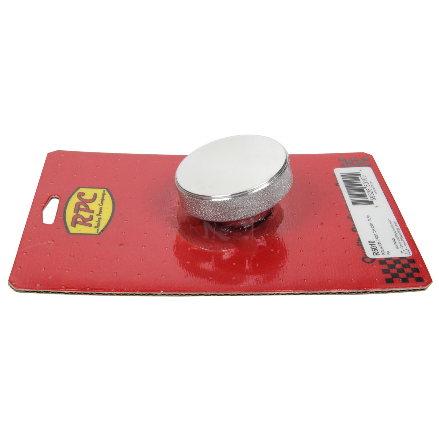 Racing Power Polished Aluminum Radiator Cap Plain