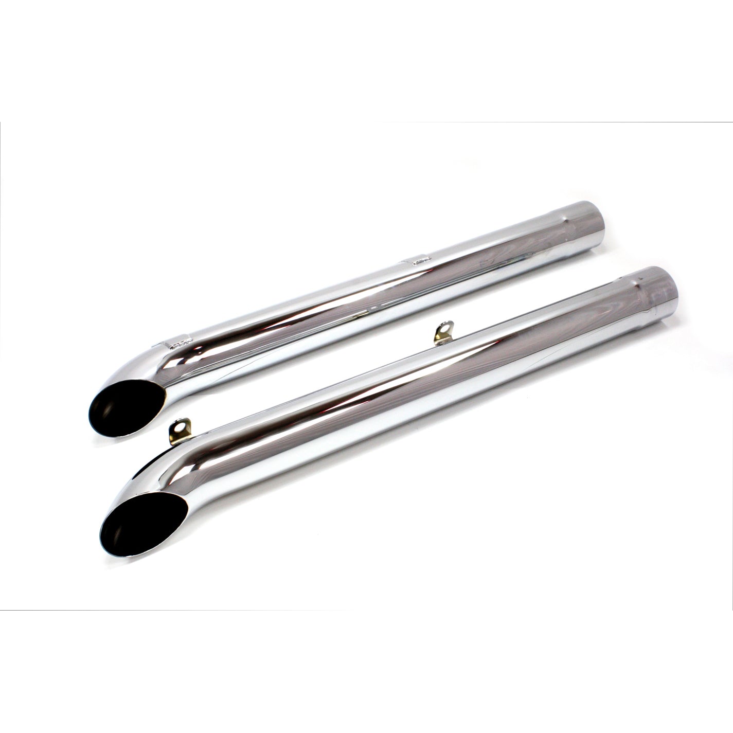 Doug's Headers Side Pipes - 46" Long - 4" Inlet - 4" Outlet - Stainless - Polished -Corvette (Pair)