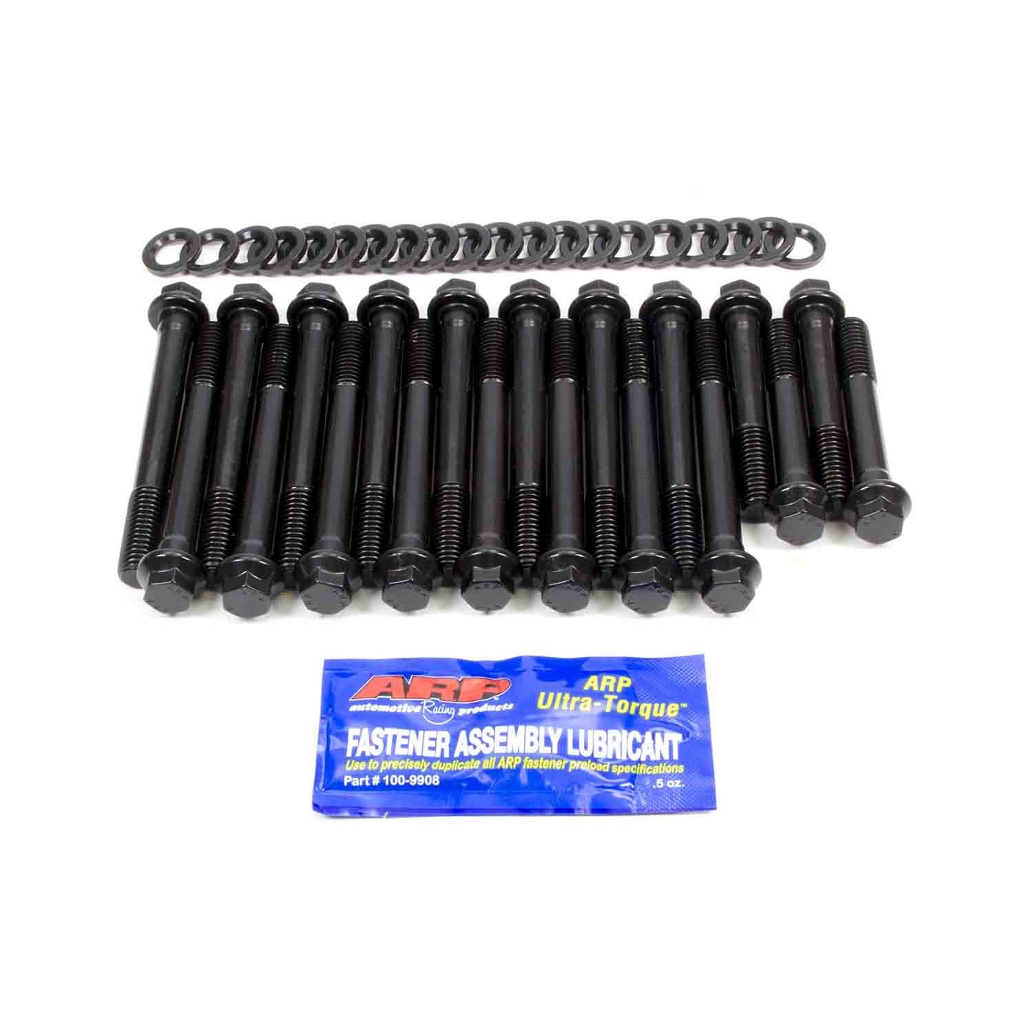 ARP High Performance Series Cylinder Head Bolt Kit - 1/2 in Bolt - Hex Head - Chromoly - Black Oxide - Oldsmobile V8