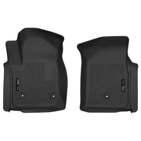 Husky Liners X-Contour Floor Liner - Front - Plastic - Black - GM Fullsize Truck 2019-20 (Pair)