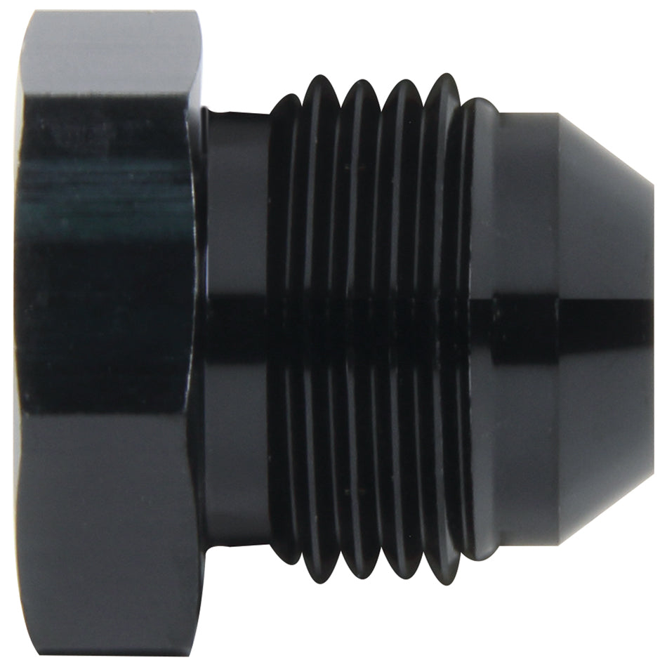 Allstar Performance Plug - 3 AN - Hex Head - Aluminum - Black Anodize