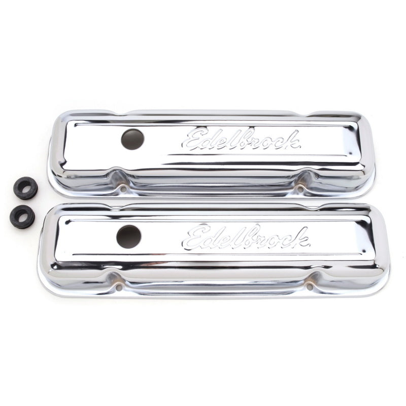 Edelbrock Signature Series Valve Covers - 62-79 Pontiac 301-455