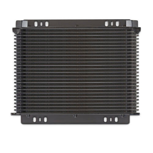 Proform Oil Cooler - 11.5 x 9.31 x 2 in - Stack Type - 10 AN Female O-Ring Inlet/Outlet - Black