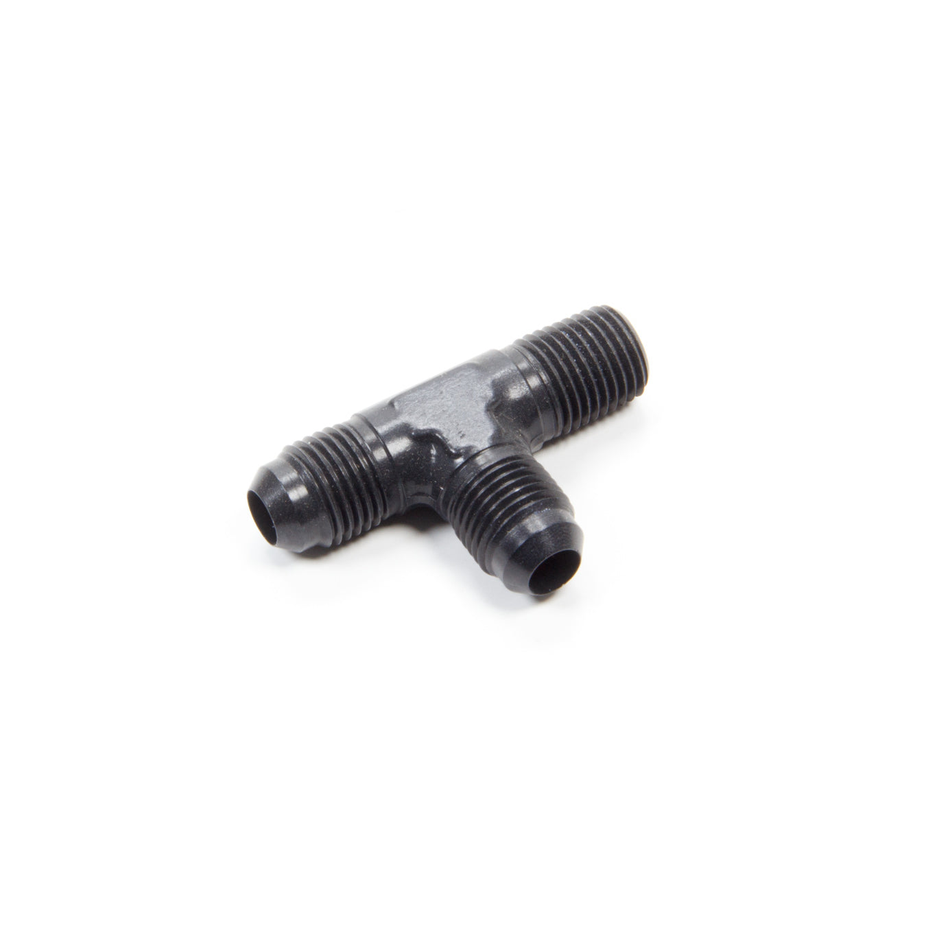 Aeroquip Black Aluminum Male Run Tee -06 AN To -06 AN To 1/4" NPT