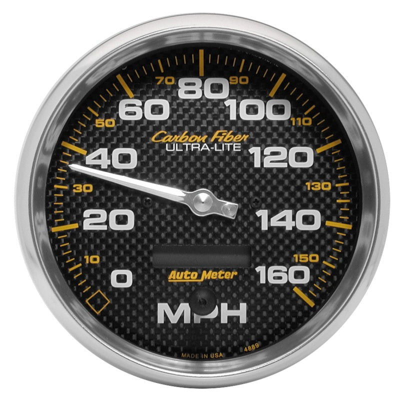 Auto Meter Carbon Fiber In-Dash Electric Speedometer - 5 in.