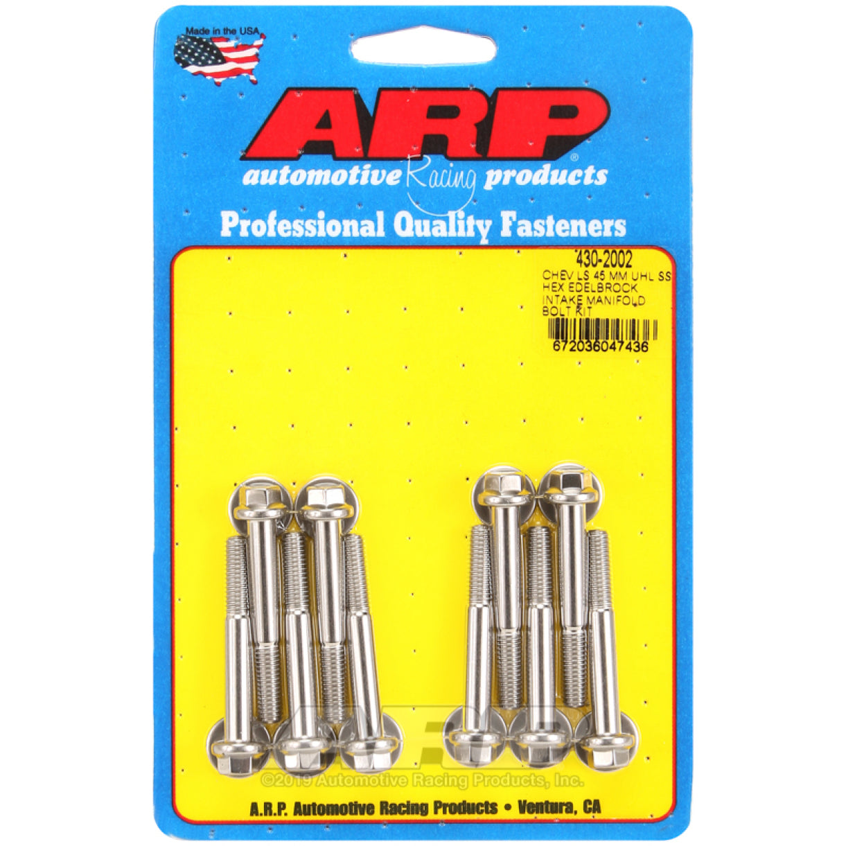 ARP Intake Manifold Bolt Kit - Hex Head - Polished - GM LS-Series 430-2002