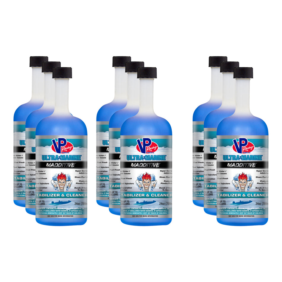 VP Racing MADDITIVE Ultra Marine - Stabilizer/Cleaner - 24.00 oz Bottle - Gas - (Set of 6)