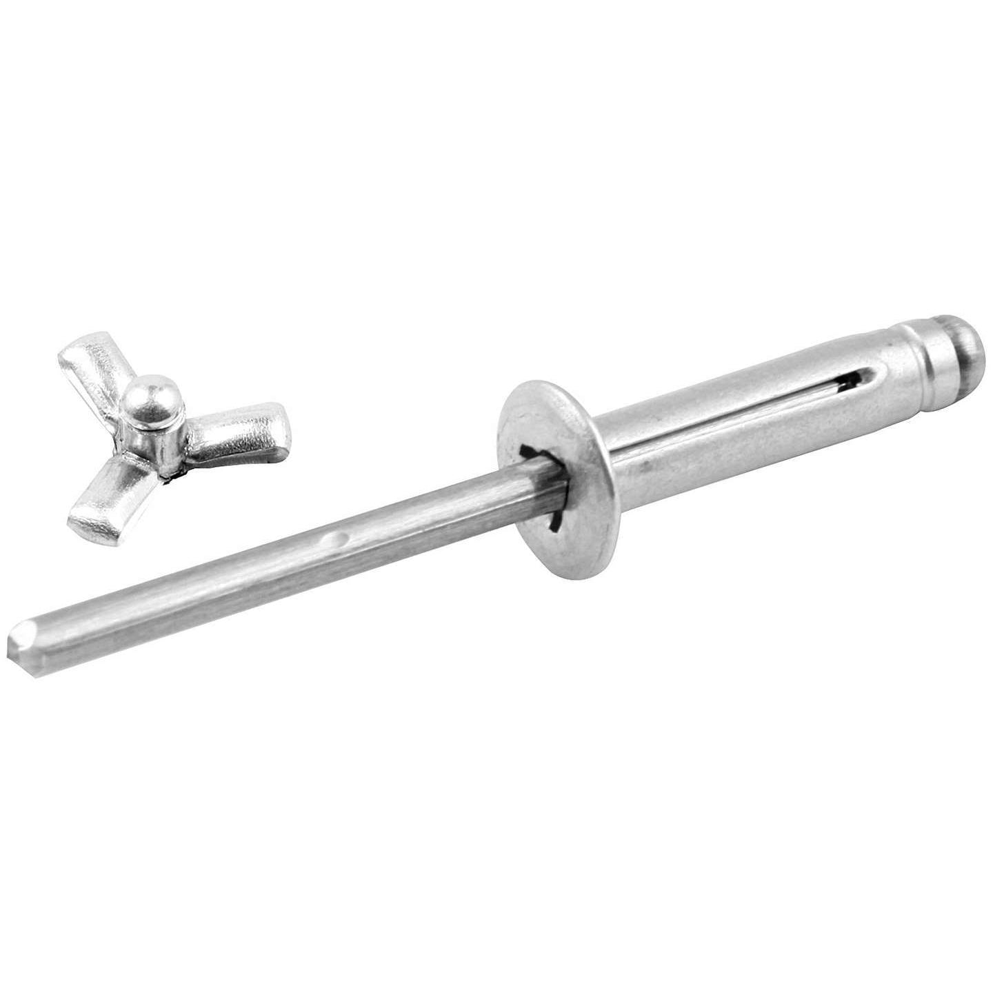Allstar Performance 3/16" Medium Head Multi-Grip Flange Type Rivets - Aluminum Mandrel - (250 Pack)
