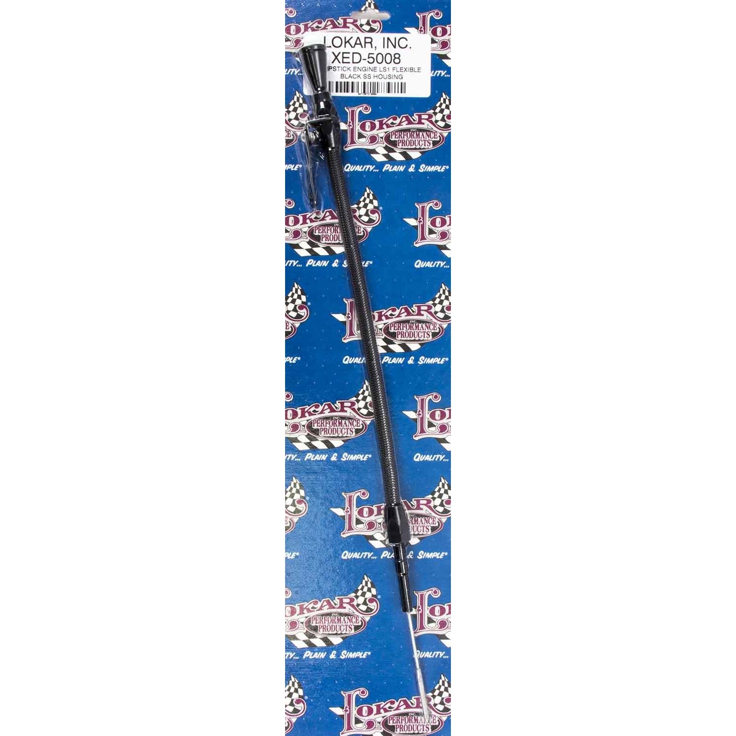 Lokar Midnight Series Flexible Engine Dipstick - GM LS1