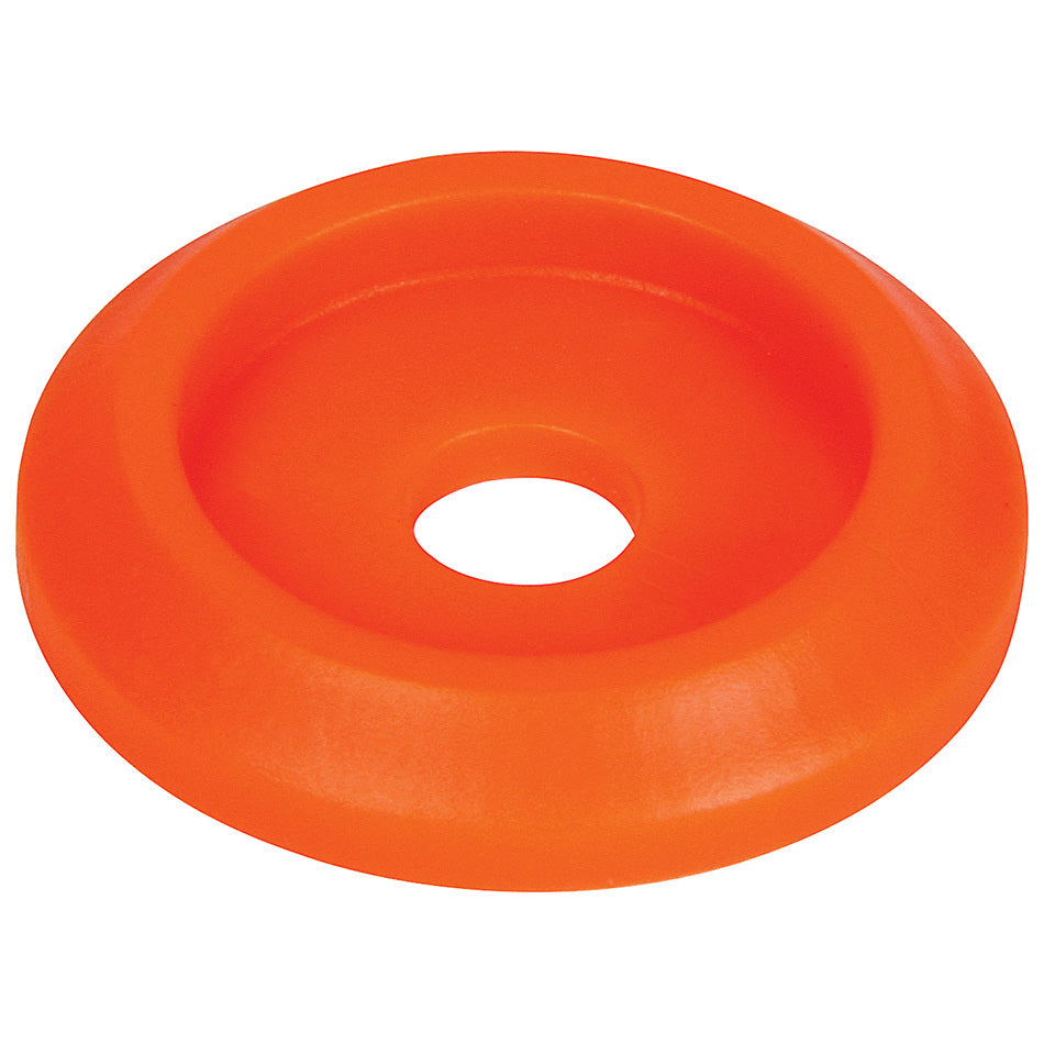 Allstar Performance Countersunk Body Bolt Washer - 1/4" ID - 1" OD - Plastic - Orange (Set of 50)