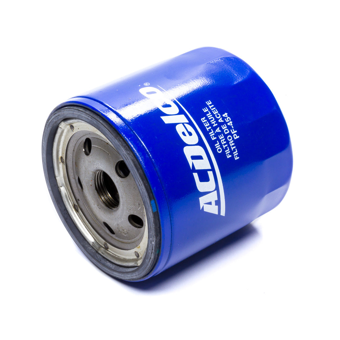 AC Delco Oil Filter - Canister - Screw-On - 13/16-16 in Thread - Steel - Blue - GM -