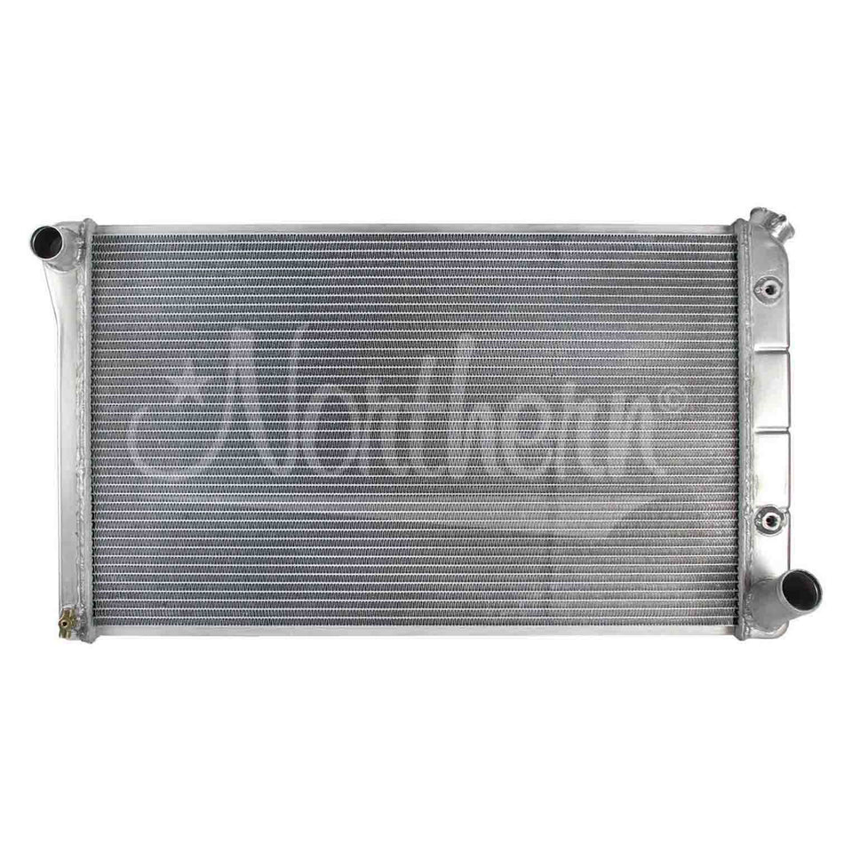 Northern 32-3/4" W x 18-3/8" H x 3-1/8" D Radiator Driver Inlet/Pass Outlet Aluminum Natural - Auto-Trans