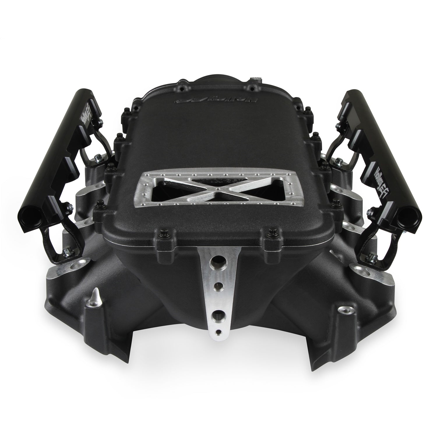 Holley EFI LS3 Ultra Low-Ram Intake Manifold - 105 mm Throttle Body Flange - Tunnel Ram - Black - LS3 - GM LS-Series