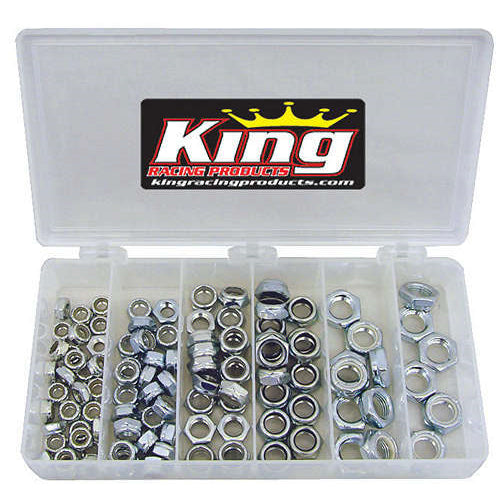 King 105-Piece Steel Nyloc 1/2 Nut Kit