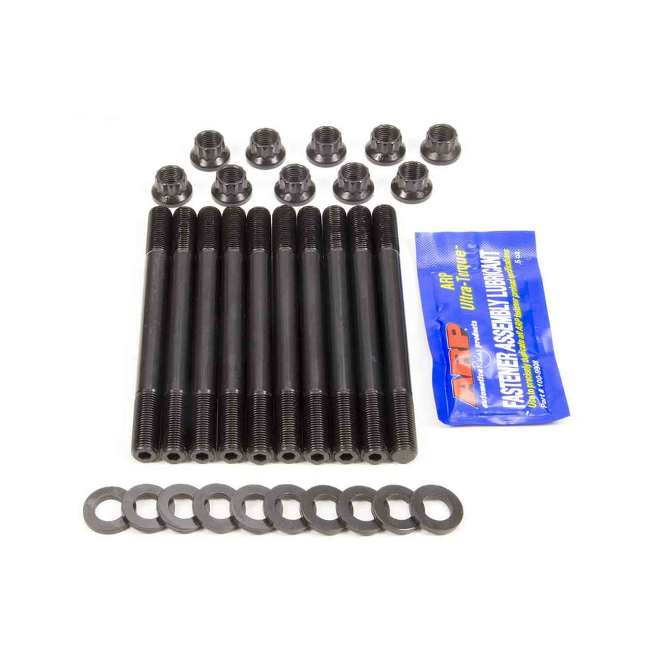 ARP Cylinder Head Stud Kit - 12 Point Nuts - Chromoly - Black Oxide - Mitsubishi 4-Cylinder