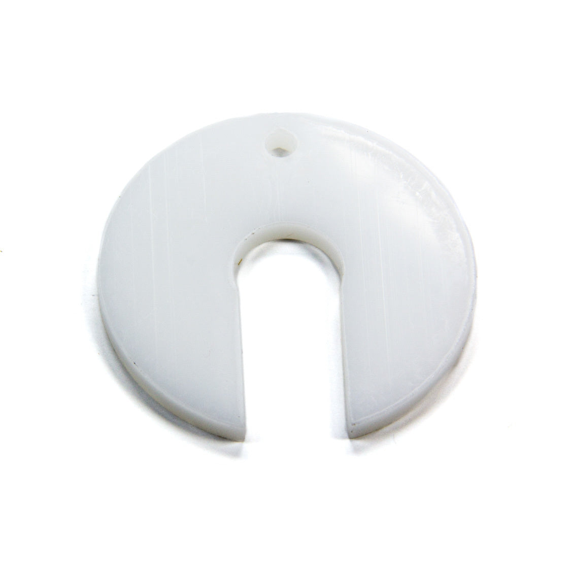 RE Suspension 1/8" Thick Bump Stop Shim 1/2" Shaft Plastic White - Each