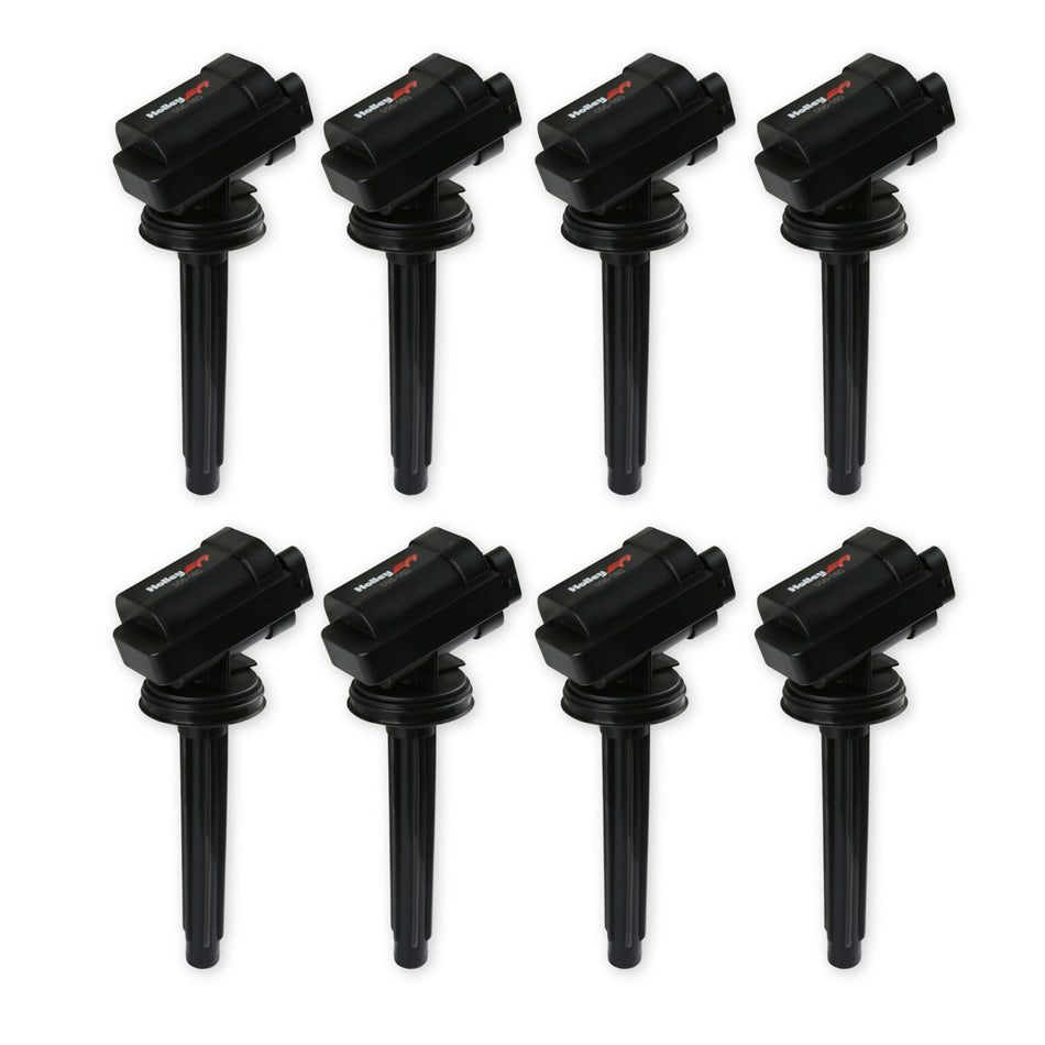 Holley EFI Smart Coil Ignition Coil Pack - Coil-On-Plug - Black - Ford Coyote (Set of 8)