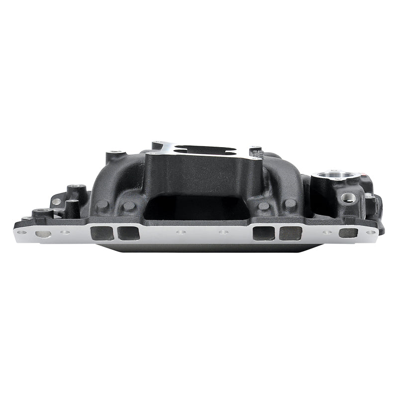 Edelbrock NASCAR Edition RPM Air-Gap Manifold - SB Chevy 262-400 - 1500 to 6500 RPM - Black Finish