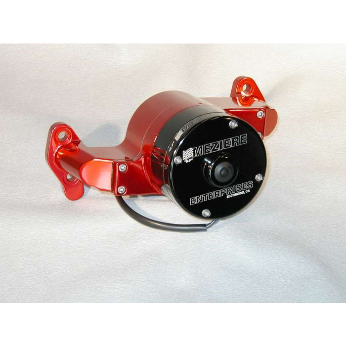 Meziere SB Chevy Billet Electric Water Pump - Red