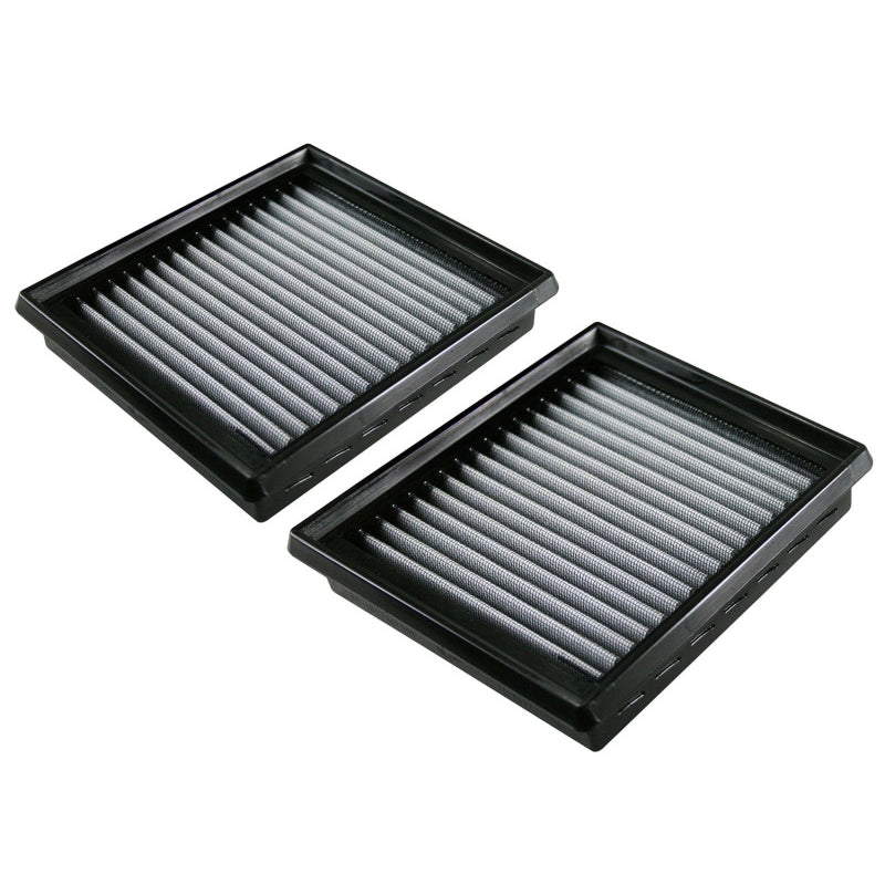 aFe Power Magnum FLOW Pro DRY S Air Filter Element - Panel - Synthetic - White - Infiniti G25/G37/Q40 2005-15 - (Pair)