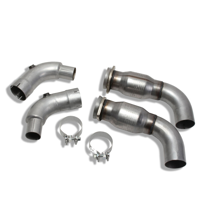 BBK Performance Mid-Pipes Intermediate Pipes 3" Diameter Catted Steel - Aluminized