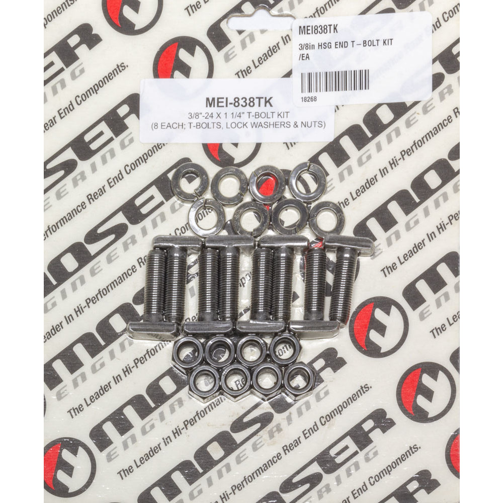 Moser Engineering 3/8" HSG END T-BOLT KIT /EA