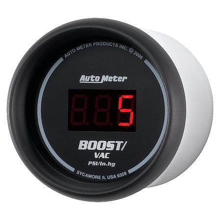 Auto Meter Sport-Comp Digital Boost/Vacuum Gauge - 2-1/16 in.