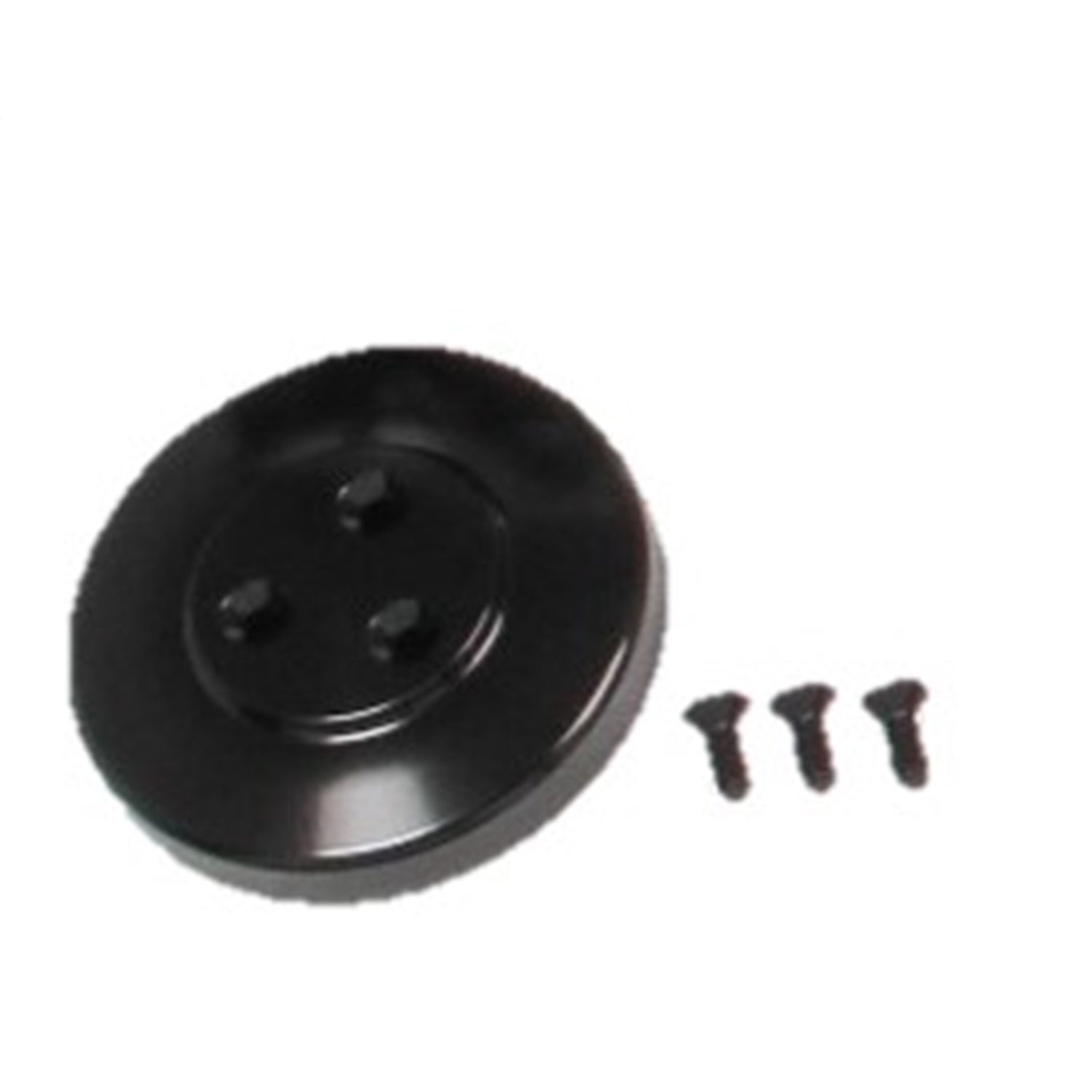 Holley Air Conditioning Pulley Cover - Black - Sanden SD7 Compressors