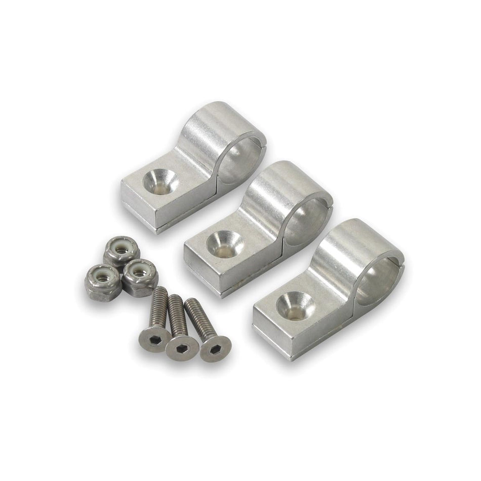 Earl's 5/16" Polished Aluminum Line Clamps (6 Pack)