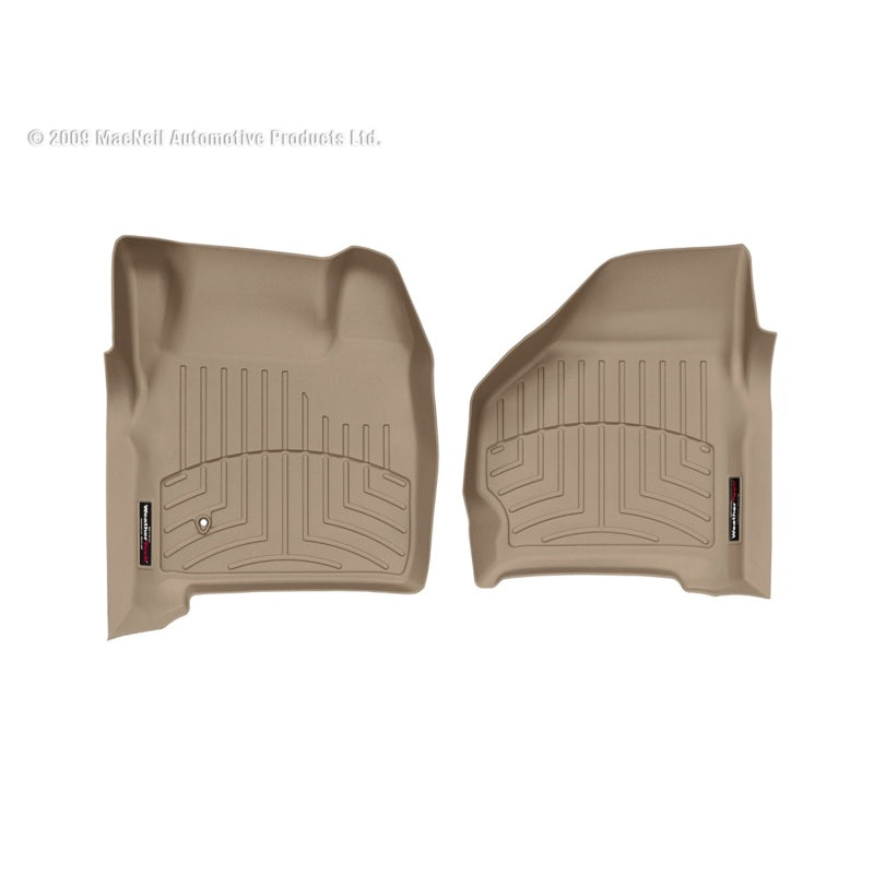 WeatherTech FloorLiners - Front - Tan - Ford Fullsize SUV/Truck 1999-2007