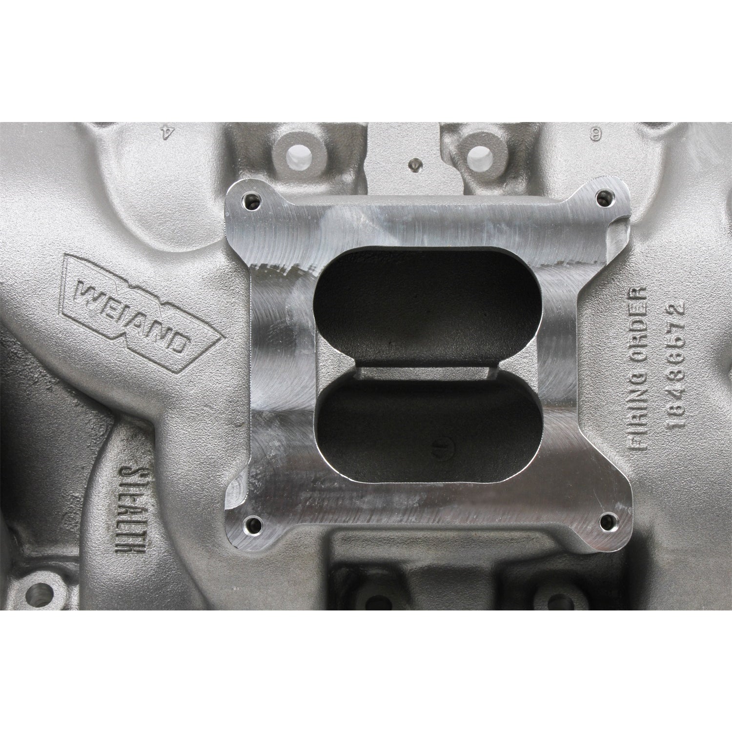 Weiand Stealth Square Bore Dual Plane Intake Manifold - Rectangle Port - Big Block Chevy