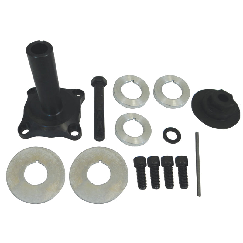 Moroso Performance Products 3-1/2" Long Mandrel Crank Mandrel Drive Kit Guides/Hardware/Spacers Aluminum Black Anodize