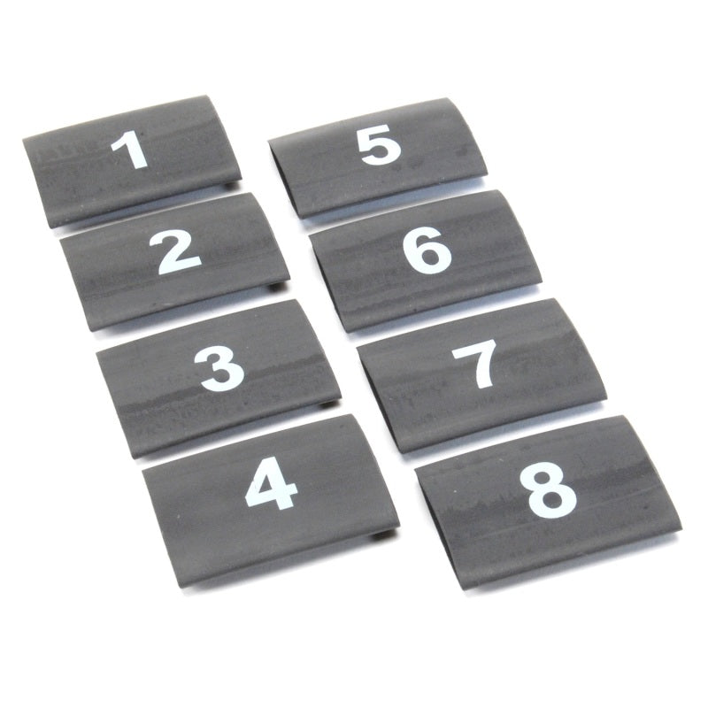 DEI Spark Plug Wire Markers - Numbered Shrink Sleeve (Set of 8)