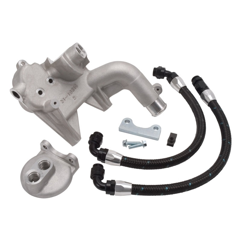 Edelbrock Oil Filter Relocation Kit - For Use w/ (1581/1583)