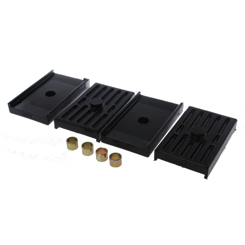 Energy Suspension Leaf Spring Pads - Multi-Leaf - Black - 68-69 Chevy, Pontiac, Camaro, Chevy II, Nova, Firebird (Pair)