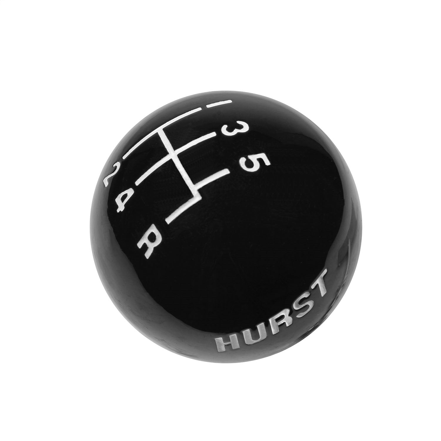 Hurst Shifter Knob - 3/8-16 in Thread - Black - 5 Speed