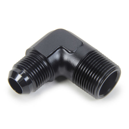 Triple X Race Co. Adapter Fitting 90 Degree 10 AN Male to 3/4" NPT Male Aluminum - Black Anodize