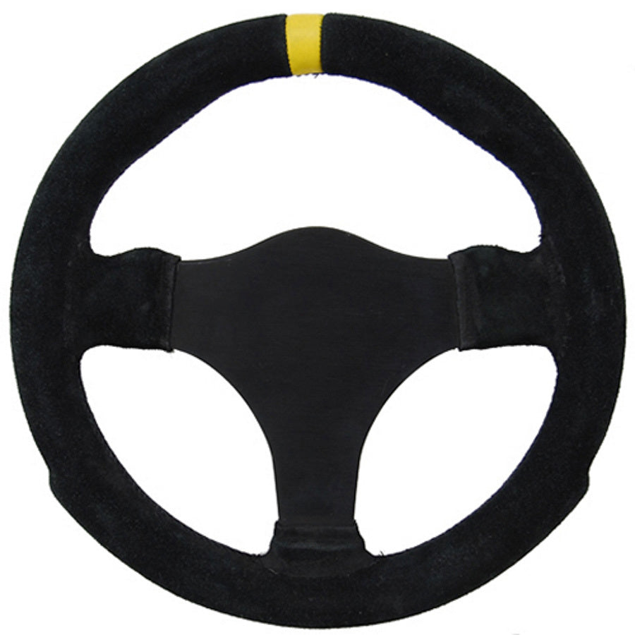 Grant Suede Steering Wheel - 11" Diameter - Black - Undrilled