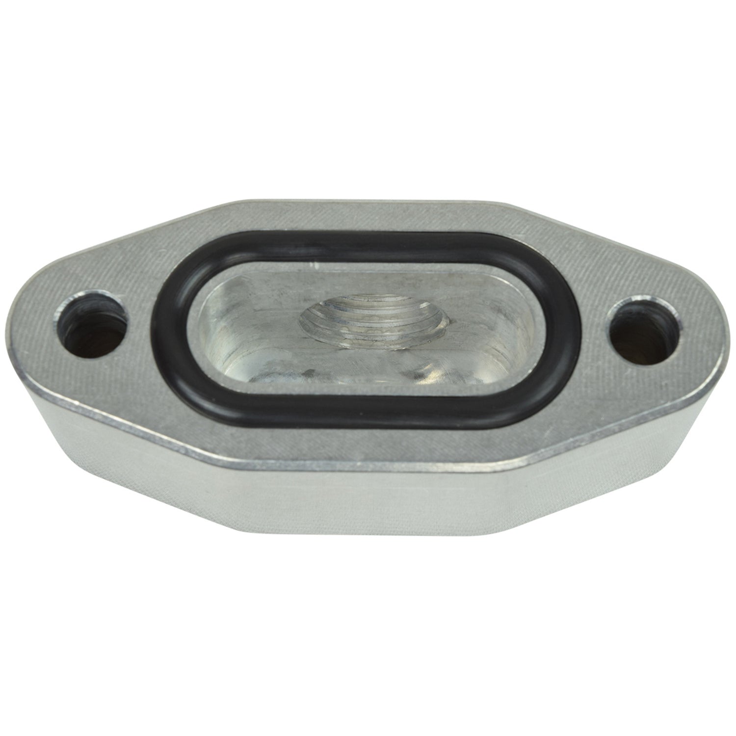 ICT Billet Oil Cooler Block Off Plate - 16 mm x 1.50 Female Port - GM LS-Series