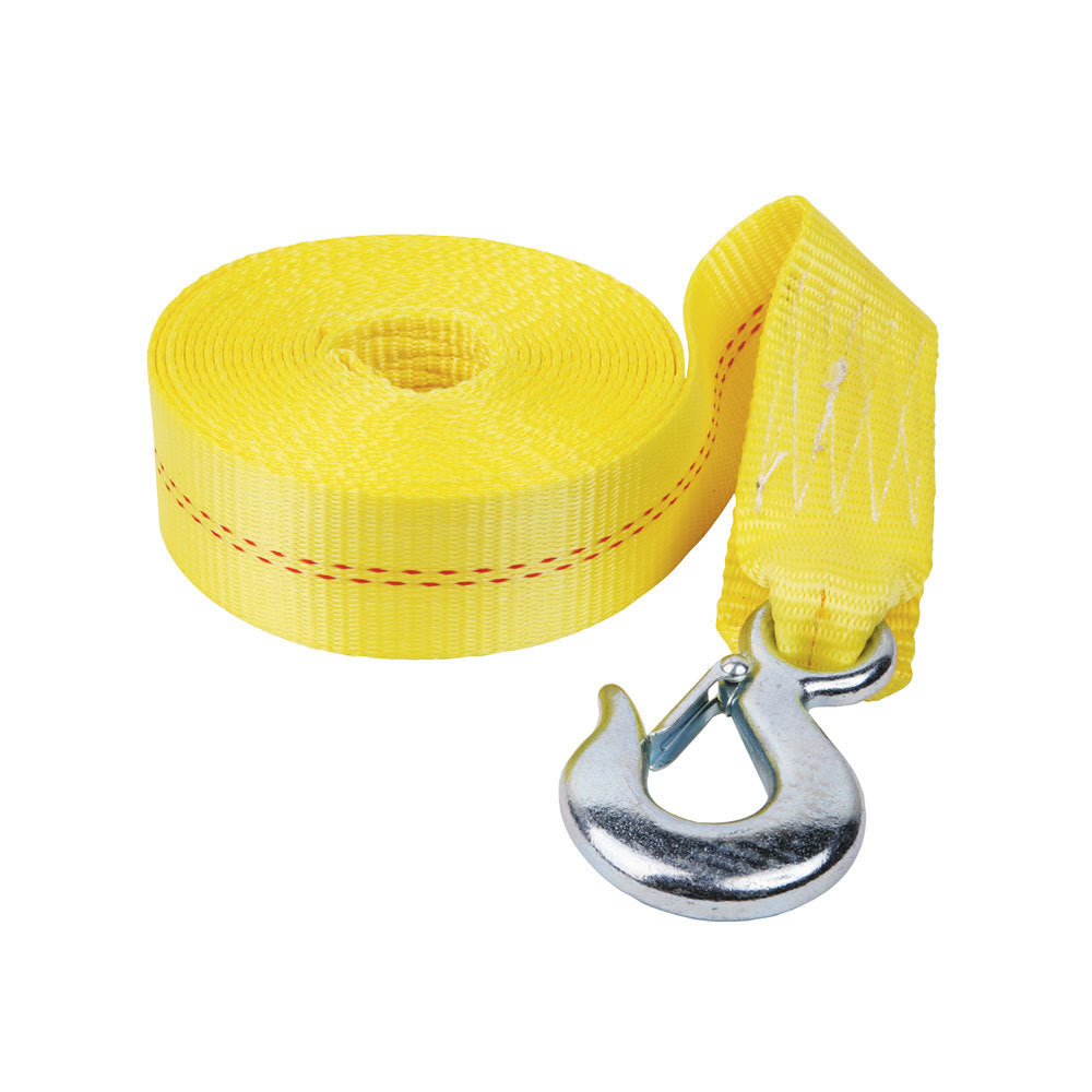 Fulton Tow Strap - 20 Ft. . Long - 4000 lb Capacity - Nylon - Yellow