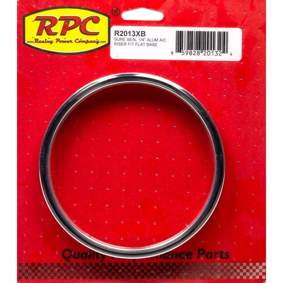 Racing Power Air Cleaner Spacer - 1/4" Thick - 5-1/8" Carb Flange - Aluminum