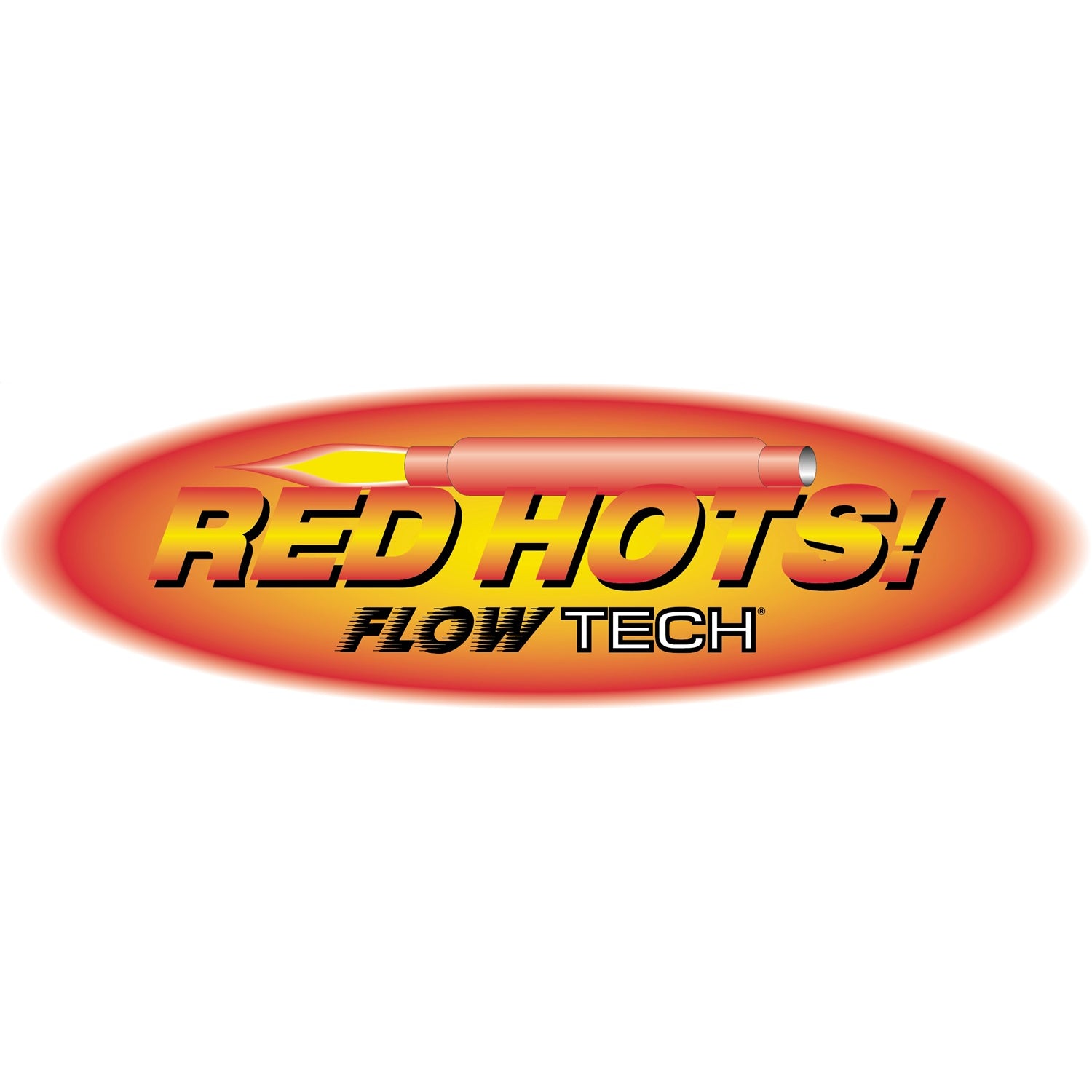 Flowtech Red Hots Glass Pack Slip-Fit Muffler - 2.5" Inlet/Outlet