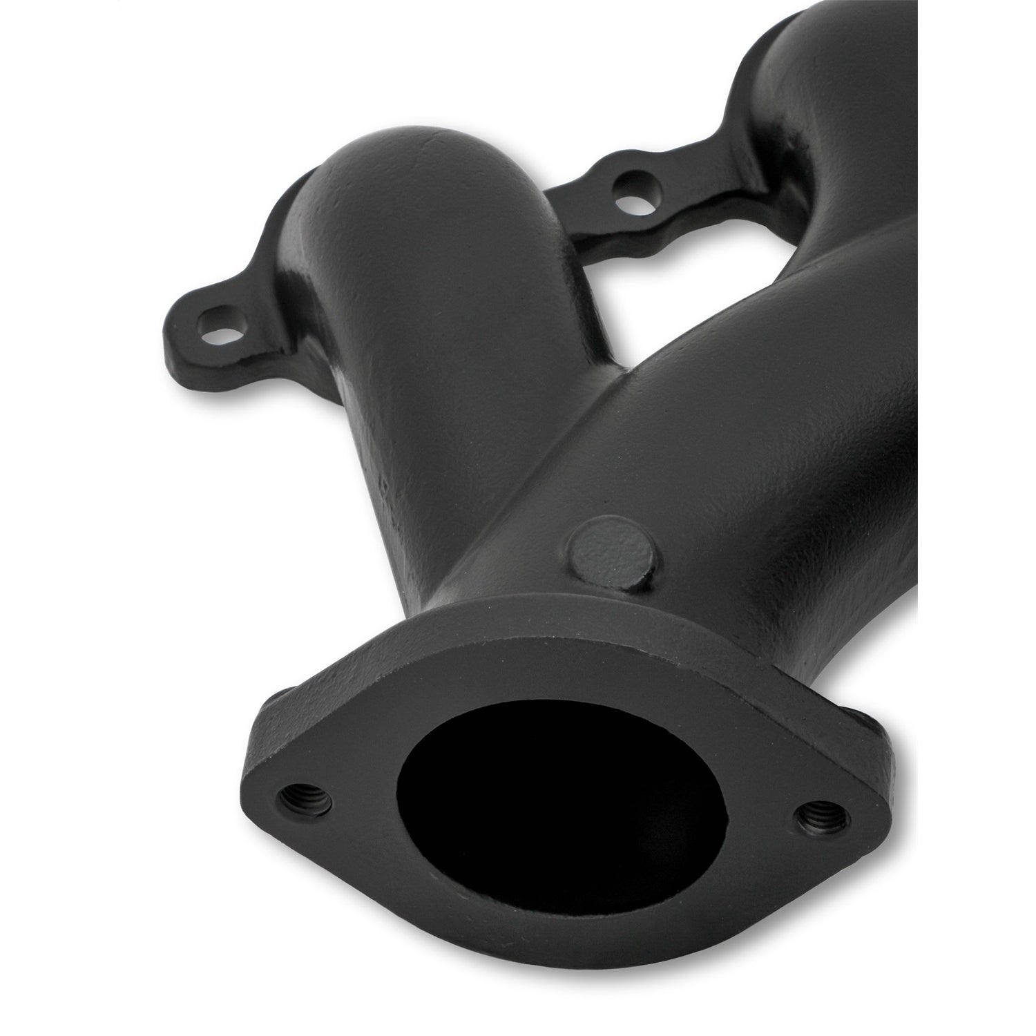 Hooker LS Cast Exhaust Manifold - 2-1/2 in Outlet - Ductile - Black Ceramic - GM LS-Series - Pair