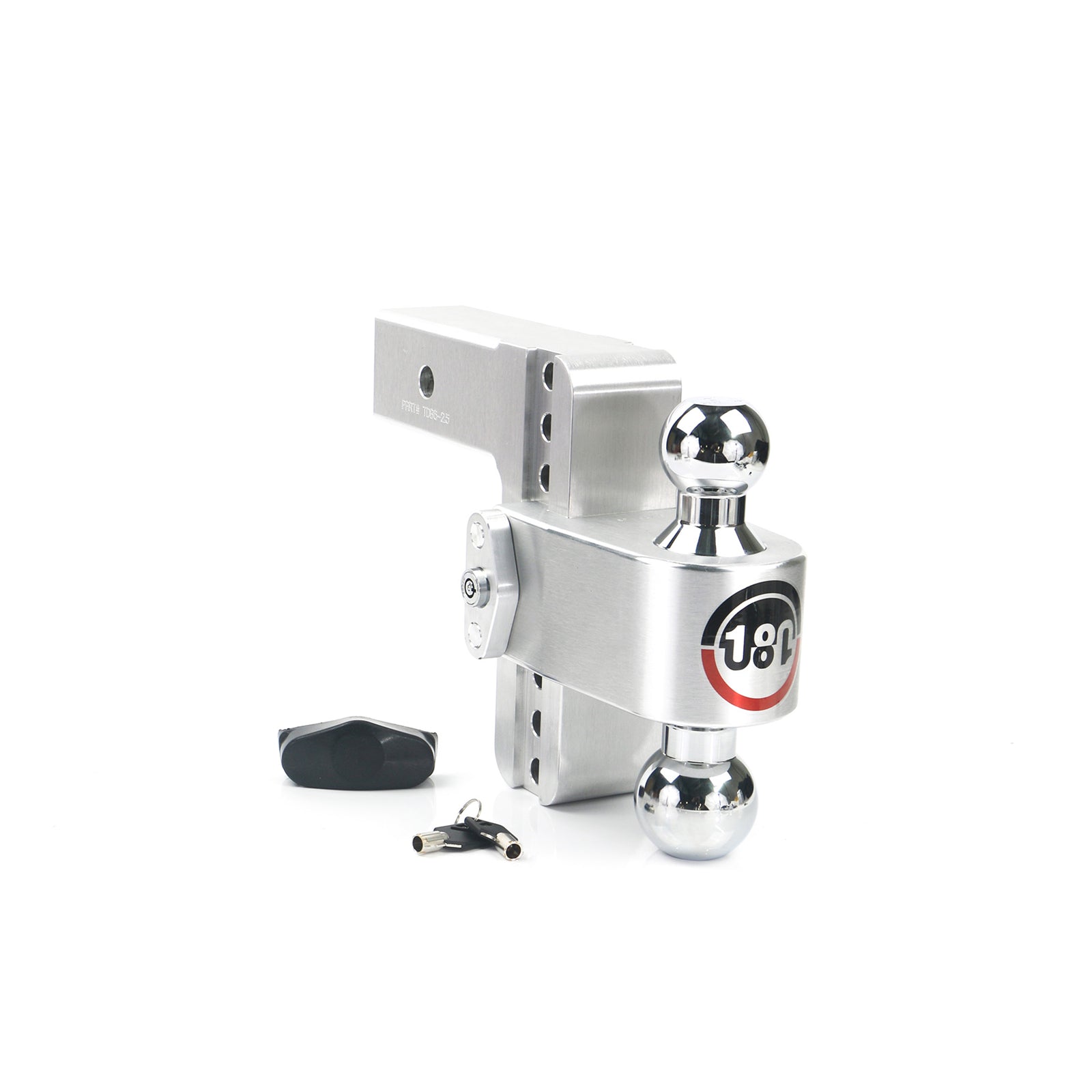 Weigh Safe Ball Mount Hitch - 2/2-5/16" Hitch - 6" Drop - 8000/18500 lb Capacity - Aluminum/Steel/Chrome