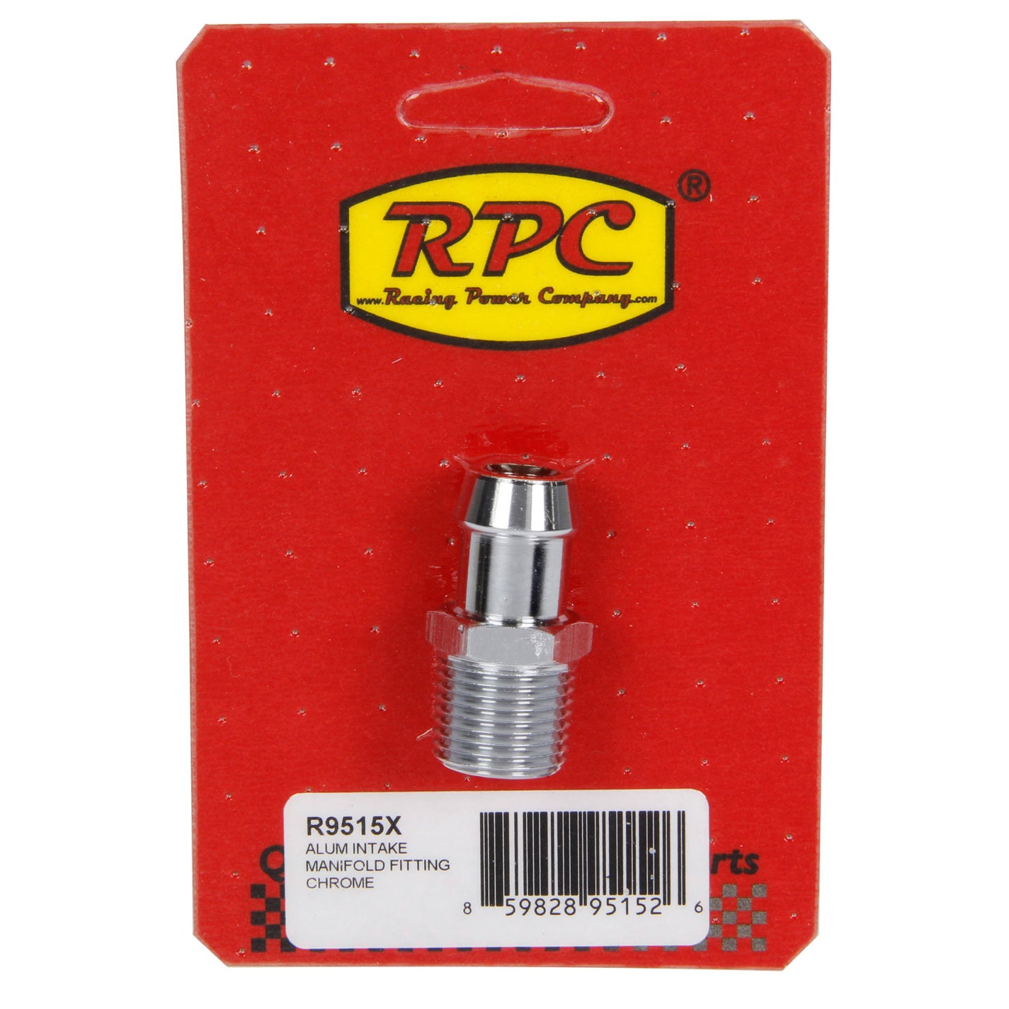 Racing Power Aluminum Intake Manifold Fitting 1/2 to 5/8" Barb